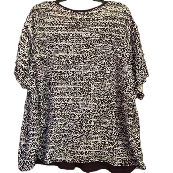 Jaclyn Smith Purple and White Top - Picture 2 of 10